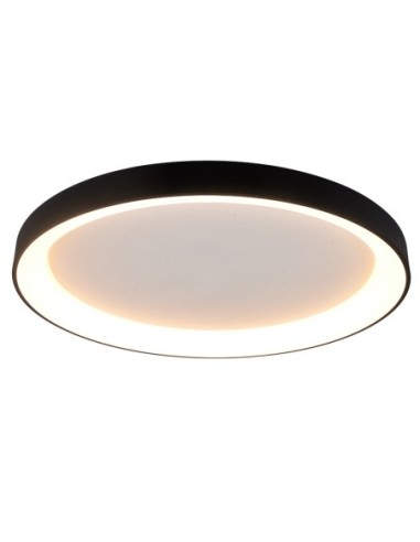 Plafonnier LED noir Mantra Niseko II 75W Ø90 cm