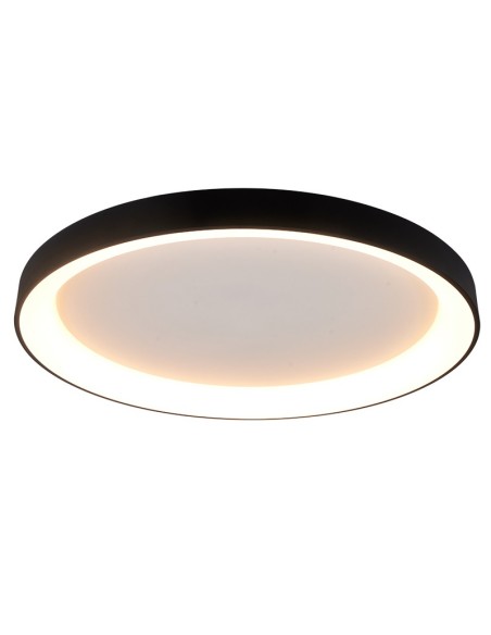 Plafonnier LED noir Mantra Niseko II 75W Ø90 cm