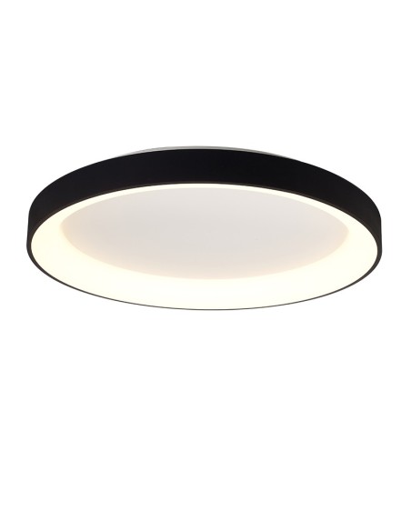 Plafonnier LED noir Mantra Niseko II 62W Ø78 cm