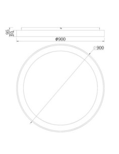 Plafonnier LED or Mantra Niseko II 75W Ø90 cm 2