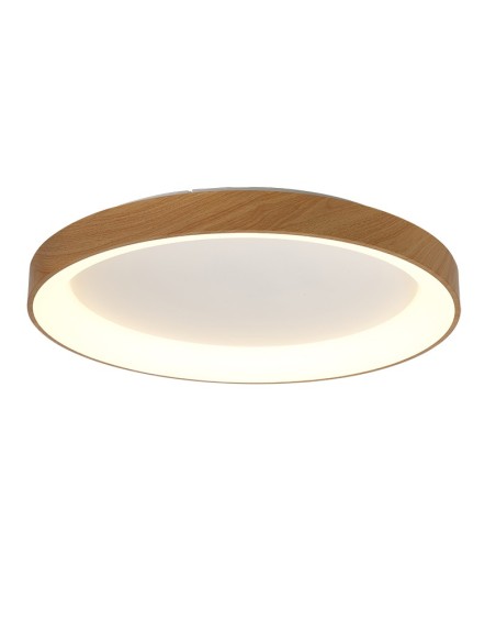 Plafonnier LED Niseko II Mantra bois 78 cm design rond moderne