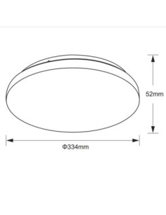 Plafonnier LED Zero CCT Mantra blanc 24W design rond compact 2