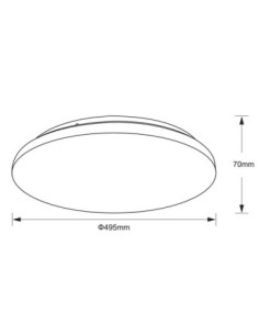Plafonnier LED Zero CCT Mantra blanc 48W design rond moderne 2