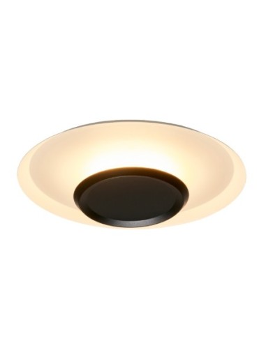 Plafonnier LED Tina Mantra blanc mat et noir 56 cm design moderne