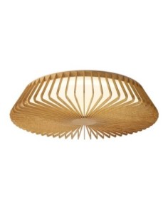 Plafonnier LED Himalaya Plafon Mantra bois 63 cm design rond grand format