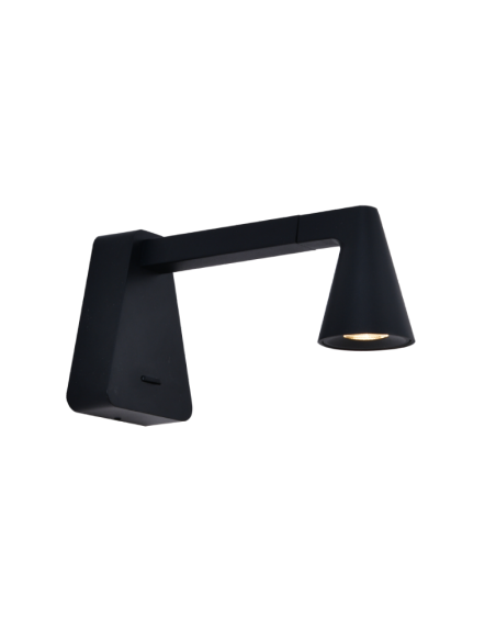 Applique murale décorative intérieure Mantra Africa LED 5W noir design moderne