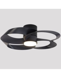 Ventilateur plafond Diam. 65 cm 2700/5000K 24W 2000LM Noir - Mantra - Rose