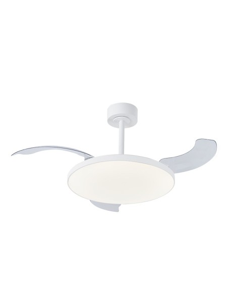 Ventilateur plafond Diam. 50 cm 50W 27000/5000K Blanc - Mantra - Slim fan