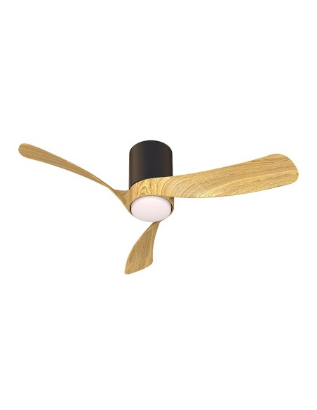 Ventilateur plafond Diam. 97cm 24 W 2700/5000K Noir et Bois - Mantra - Nemo S