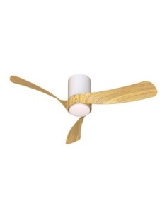 Ventilateur plafond Diam.97 cm 24W 2700/5000K Blanc et Bois - Mantra - Nemo S