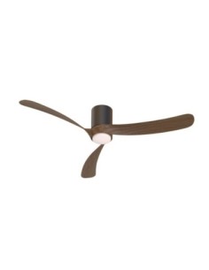 Ventilateur plafond Diam. 132 cm 19 W 3000/5000 K Noir et Bois - Mantra - Nemo II L