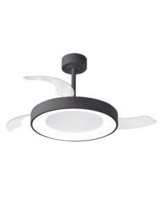 Ventilateur Diam.106cm Dim. 40W 3000/5000K Noir - Mantra - Niseko fan II M