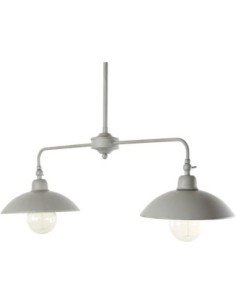 Suspension  intérieure Led métal gris Atelier Billard - Sampa Helios Leluminaireled.com