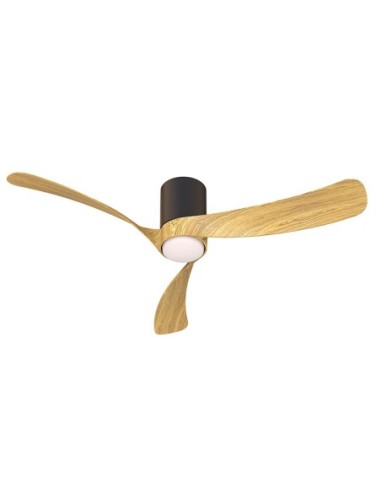 Ventilateur Diam. 122cm 19 W 2660 LM 3000/5000K Bois et Noir - Mantra - Nemo II M