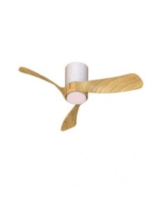 Ventilateur Diam. 72 cm 15 W 2100LM 3000/5000K Blanc et Bois- Mantra - Nemo II XS