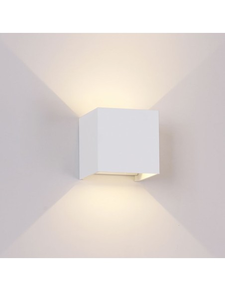 Applique murale extérieure Davos LED 12W arena blanc IP54 compacte