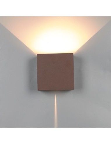 Applique murale extérieure Davos LED 20W corten IP65 moderne