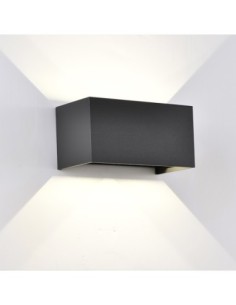 Applique murale extérieure Davos LED 24W noir arena IP54 façade moderne