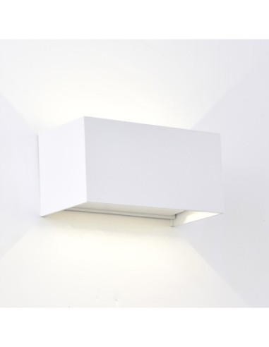 Applique murale extérieure Davos LED finition blanc arena IP54 façade moderne