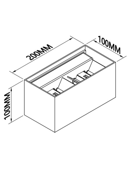 Luminaire extérieur Mantra Davos LED 24W 2200 lumens blanc neutre