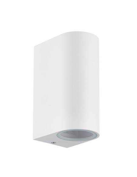 Applique murale extérieure blanche Kandanchu double éclairage GU10 IP54