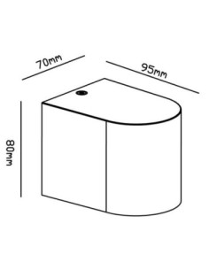 Applique murale extérieure blanche Kandanchu IP54 2