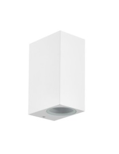 Applique murale extérieure Kandanchu blanc 2xGU10 cristal transparent IP54 design moderne