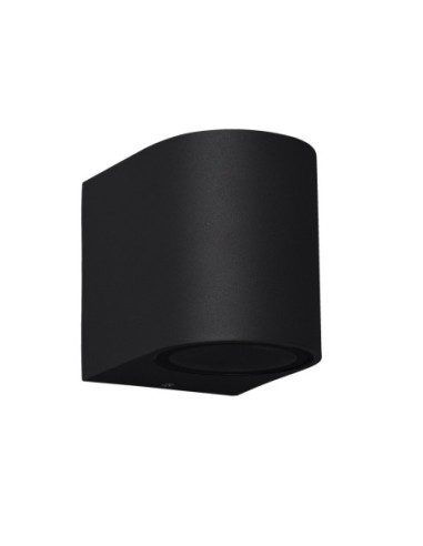 Applique murale extérieure Kandanchu Mantra noir arena GU10 aluminium cristal IP54 design moderne