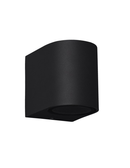 Applique murale extérieure Kandanchu Mantra noir arena GU10 aluminium cristal IP54 design moderne