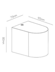 Applique murale extérieure Kandanchu Mantra noir arena GU10 aluminium cristal IP54 design moderne 2
