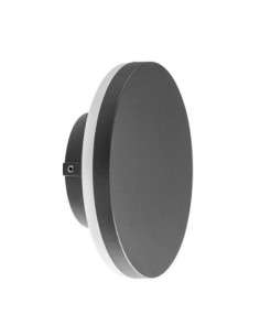Applique murale extérieure LED Bora gris oscuro 9,6W IP54 ronde compacte moderne