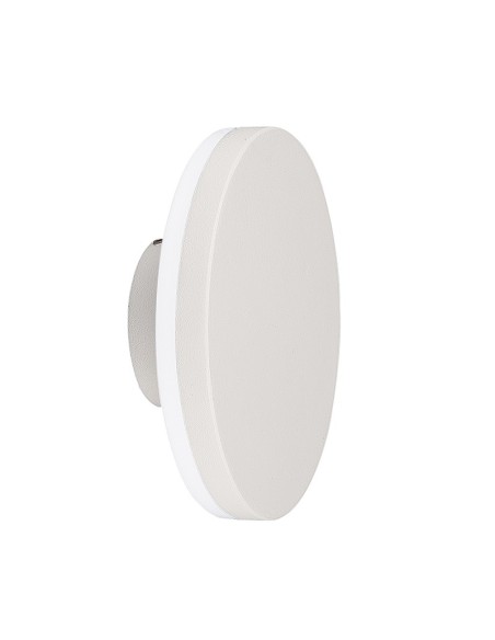 Applique murale extérieure LED Bora blanc 9,6W IP54 ronde design moderne