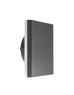 Applique murale extérieure LED Bora gris oscuro 9,6W IP54 design carré moderne