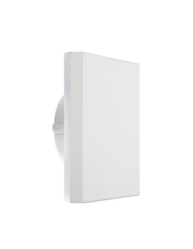 Applique murale extérieure LED Bora blanc 9,6W IP54 design carré moderne