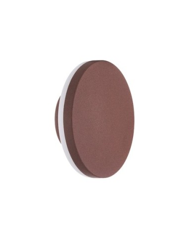 Applique murale extérieure LED Bora Mantra corten 9,6W IP54 ronde compacte