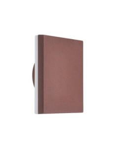 Applique murale extérieure LED Bora corten 9,6W IP54 design carré moderne
