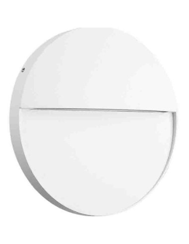 Applique murale extérieure LED Baker blanc arena 6W IP54 ronde et extra-plate