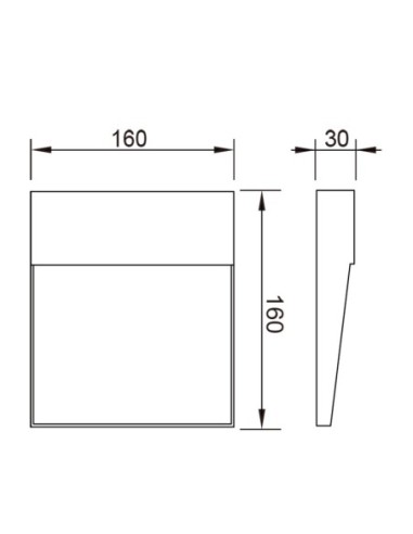 Éclairage extérieur façade avec applique Baker Mantra lumière chaude 3000K