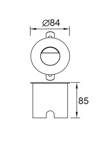 Applique Aspen LED 3W 210 lumens IP65 éclairage balisage extérieur