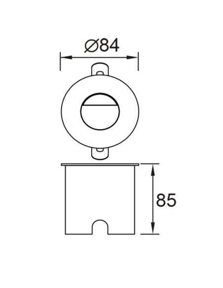 Applique Aspen LED 3W 210 lumens IP65 éclairage balisage extérieur