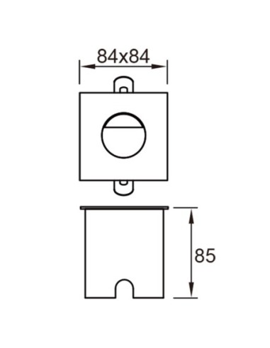 Applique Aspen LED 3W 210 lumens IP65 éclairage balisage extérieur