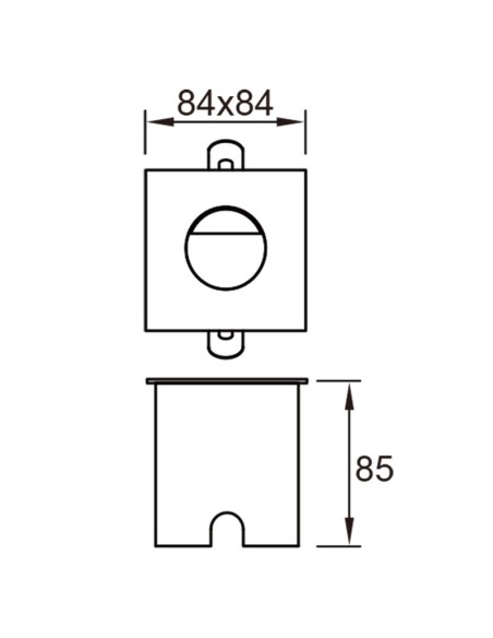 Applique Aspen LED 3W 210 lumens IP65 éclairage balisage extérieur