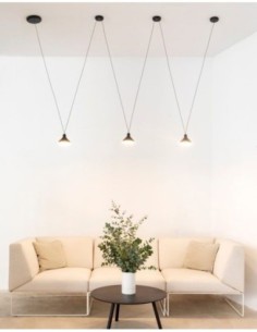 Suspension Led Antares 3 points lumineux - Mantra Leluminaireled.com 2