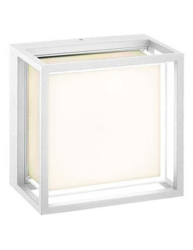 Applique murale extérieure Chamonix blanche compacte design moderne