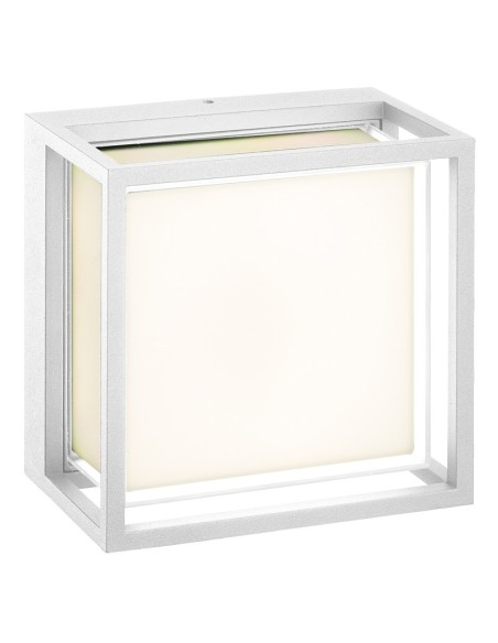 Applique murale extérieure Chamonix blanche compacte design moderne