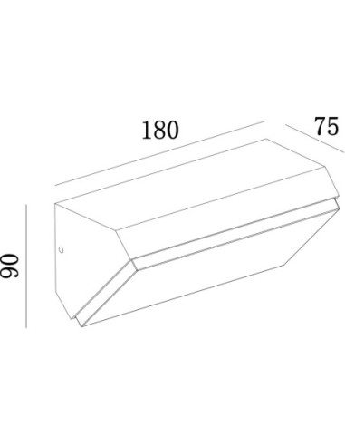 Applique extérieure solden blanche mantra 7071 dessin technique