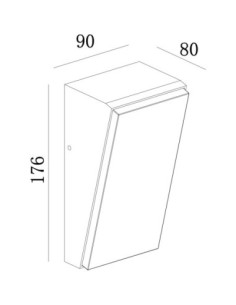 Applique murale extérieure Solden blanche compacte design moderne 2