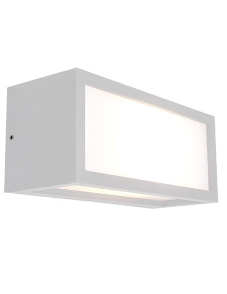 Applique murale extérieure Utah blanche aluminium design moderne façade