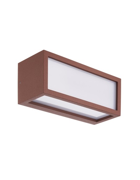 Applique murale extérieure Utah corten blanc design moderne façade