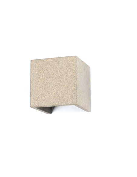 Applique murale extérieure Taos blanche cubique design moderne